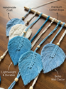 JH Gallery White and Blue Multi Leaves Hanging - view 2