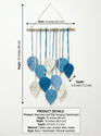 JH Gallery White and Blue Multi Leaves Hanging - view 6