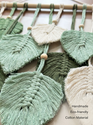 JH Gallery White and Green Multi Leaves Hanging - view 3