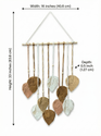 JH Gallery White and Brown Multi Leaves Hanging - view 5