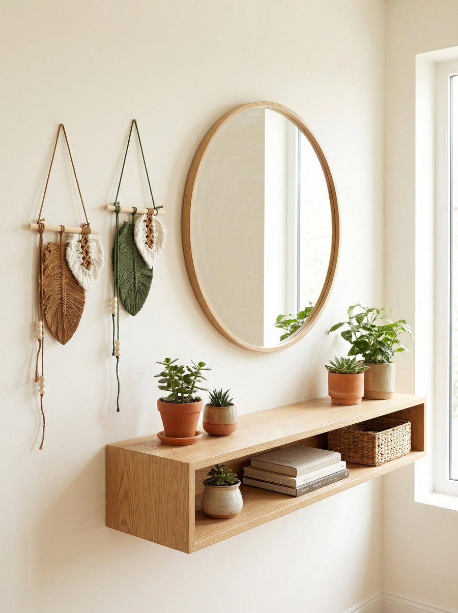 JH Gallery Double Leaves Hanging Pair