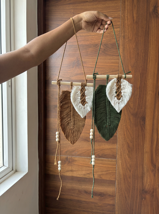 JH Gallery Double Leaves Hanging Pair