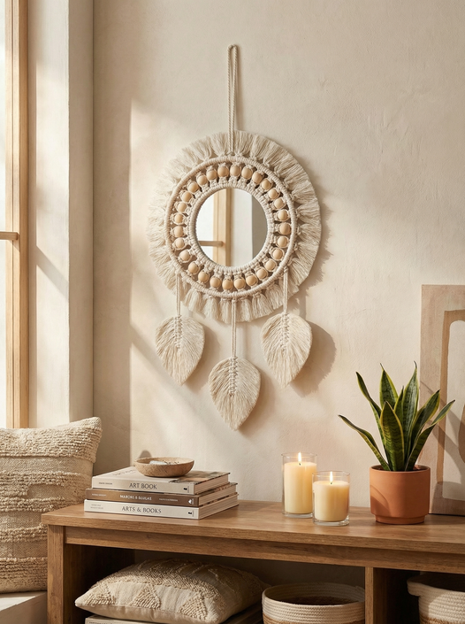 JH Gallery White Mirror