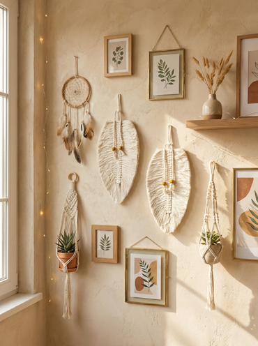 JH Gallery White Leaf Pair