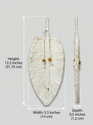 JH Gallery White Leaf Pair - view 7