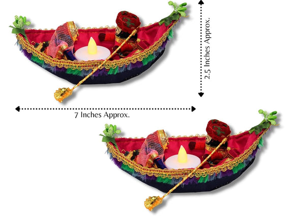 JH Gallery Rajasthani Raja Rani Puppet/Dolls Decorative Tealight Candle Holder (Pack of 2)