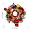 JH Gallery Rajasthani Dolls Puppet Tealight Candle Holder Multicolour - view 3