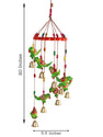 JH Gallery Handcrafted Rajasthani Hanging Decorative Windchime (Green Parrot) - view 2