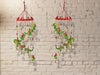 JH Gallery Handcrafted Rajasthani Hanging Decorative Windchime (Green Parrot) - Pack of 2 - view 4