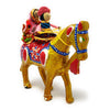 JH Gallery Rajasthani Doll Couple Rider Idol Showpiece, Multicolor (18 * 16 * 5cm) (Horse) - view 2