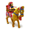 JH Gallery Rajasthani Doll Couple Rider Idol Showpiece, Multicolor (18 * 16 * 5cm) (Horse) - view 5