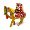 JH Gallery Rajasthani Doll Couple Rider Idol Showpiece, Multicolor (18 * 16 * 5cm) (Horse) - view 6