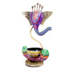 JH Gallery Handcrafted Metal Ganesha Tealight Candle Holder (Antique Yellow) - view 6