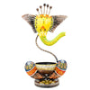 JH Gallery Handcrafted Metal Ganesha Tealight Candle Holder (Antique Yellow) - view 2