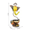 JH Gallery Handcrafted Metal Ganesha Tealight Candle Holder (Antique Yellow) - view 3