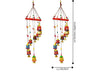 JH Gallery Handmade Rajasthani Metal Multicolor Bells wall Hanging Windchime (Pack of 2) - view 2