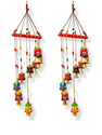 JH Gallery Handmade Rajasthani Metal Multicolor Bells wall Hanging Windchime (Pack of 2) - view 5