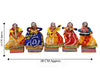 JH Gallery Rajasthani Musician Bawla Puppets Idol 11 X 28 Cm Multicolor, 5 Pieces (Female Puppets) - view 3