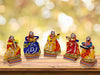 JH Gallery Rajasthani Musician Bawla Puppets Idol 11 X 28 Cm Multicolor, 5 Pieces (Female Puppets) - view 4