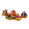 JH Gallery Rajasthani Musician Bawla Puppets Idol 7 x 28 cm Multicolor, 5 Pieces (Female Puppets) - view 4