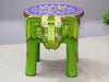 JH Gallery Handcrafted and Emboss Painted Colorful Wooden Elephant Decorative Showpiece Stool (Green) - view 3