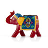JH Gallery Handcrafted and Hand-Painted Colorful Wooden Elephant Tea Light Holder (Red) - view 3