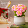 JH Gallery Crochet Pot (5 flowers pink) - view 3