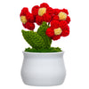 JH Gallery Crochet Pot (5 flowers red) - view 4