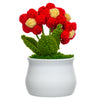 JH Gallery Crochet Pot (5 flowers red) - view 7