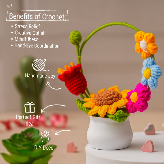 JH Gallery Crochet Pot (Round frame)