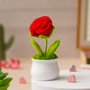 JH Gallery Crochet Pot (Red Rose)