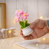 JH Gallery Crochet Pot (3 flowers pink) - view 3