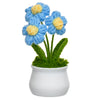 JH Gallery Crochet Pot (3 flowers blue) - view 4