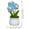 JH Gallery Crochet Pot (3 flowers blue) - view 5