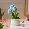 JH Gallery Crochet Pot (3 flowers blue) - view 6