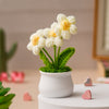 JH Gallery Crochet Pot (3 flowers white) - view 6