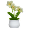 JH Gallery Crochet Pot (3 flowers white) - view 8