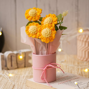 JH Gallery Crochet Pot Bouquet (Sunflower)