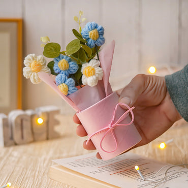 JH Gallery Crochet Pot Bouquet (Blue)