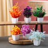 JH Gallery Artificial Plants with Pot (Pack of 6)