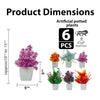 JH Gallery Artificial Plants with Pot (Pack of 6) - view 2